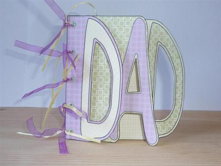 Dad Word Book Kit in Purple Amd Green by Angela Butters