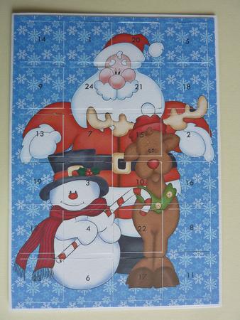 Advent Calendar Cute Christmas Card by Angela Butters