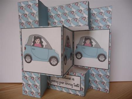 Square Pop Out Driving Test by Angela Butters