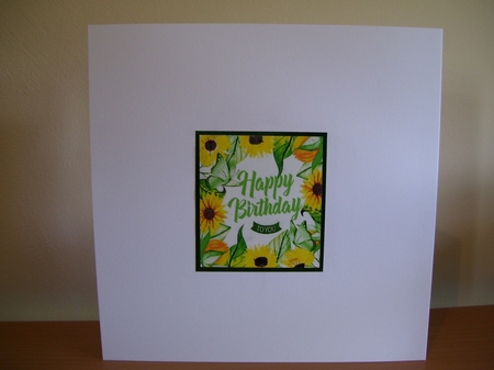 Sunny sun flowers and butterflies for you 8x8 by Angela Holyday