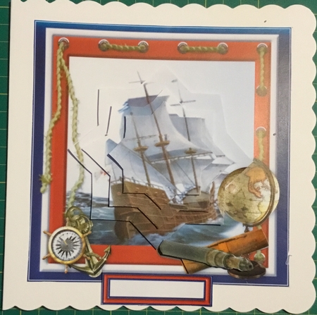 Ye Old Sailing Ship Diamond Pyramid by Angela Riley