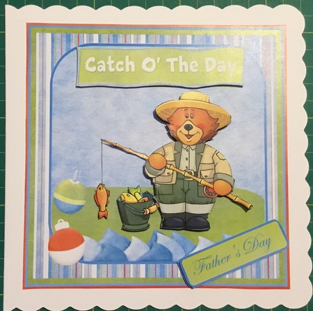 Catch of the Day Card with Decoupage by Angela Riley