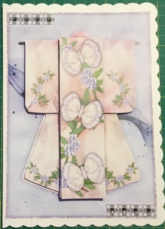 Flutterby Fantasy Kimono Card in Purple Mini Kit by Angela Riley