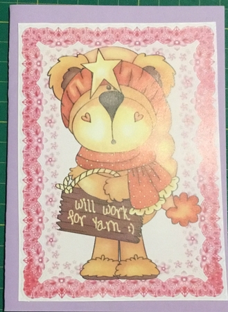 4 crochet bear toppers(American spelling) by Angela Riley