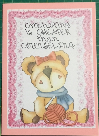 4 crochet bear toppers(American spelling) by Angela Riley