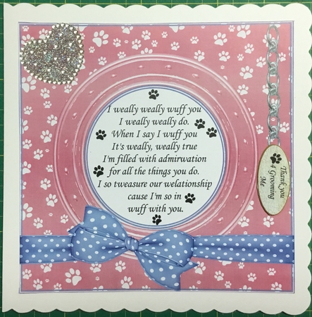 PAWSOME 3 A FUNNY VERSE CARD FROM THE DOG BIRTHDAY THANK YOU ETC by Angela Riley