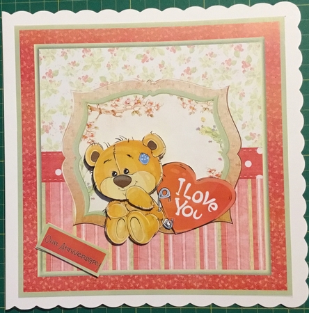 teddy bear heart by Angela Riley