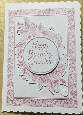 Pink Floral Birthday by Angela Riley