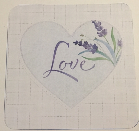 Love Squared Rounded Corner 3D Decoupage Card Kit by Angela Riley
