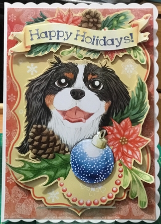 Festive Friends Cavalier King Charles Spaniel by Angela Riley
