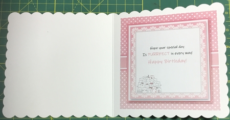 Cute Kitties Birthday Topper Plus Insert With Saying by Angela Riley