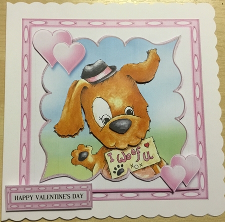 I Woof U Valentines Day by Angela Riley