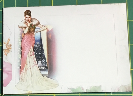 Art Deco Lady Freya Christmas 4 Sheet Mini Kit PINK by Angela Riley