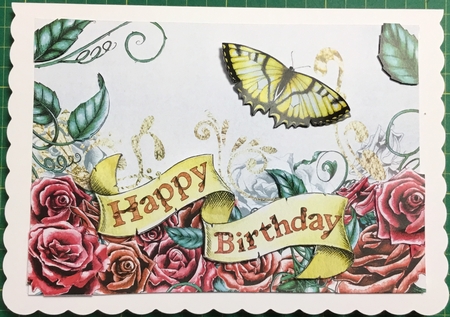 Butterfly Roses by Angela Riley