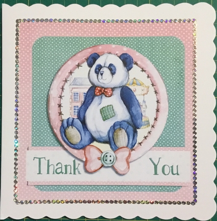 6x6 Teddy Bear card+insert#2  by Angela Riley