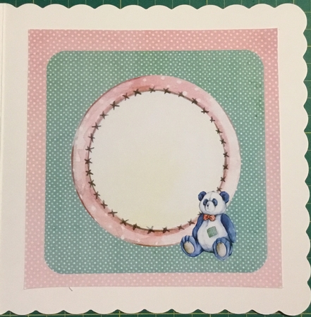 6x6 Teddy Bear card+insert#2  by Angela Riley