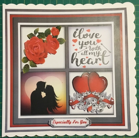  Beautiful 4 Square Valentine  by Angela Riley
