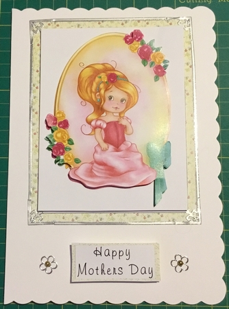 Spring Princess Quick Card by Angela Riley