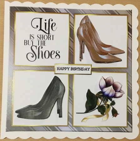 Fabulous Shoes Grey & Light Grey by Angela Riley