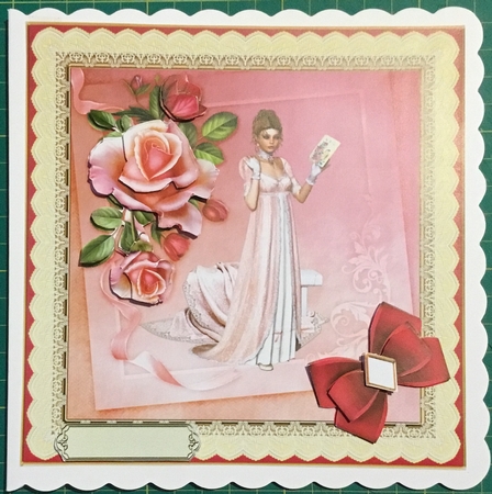The Empire Lady and Pink Roses by Angela Riley