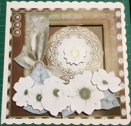 Vintage White Flowers by Angela Riley