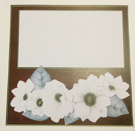 Vintage White Flowers by Angela Riley