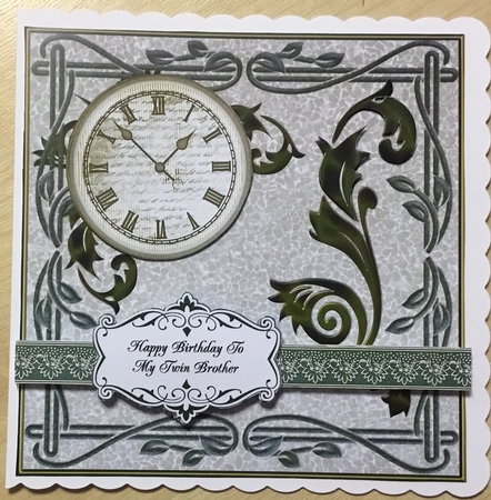 TWIN BROTHER CLOCK by Angela Riley