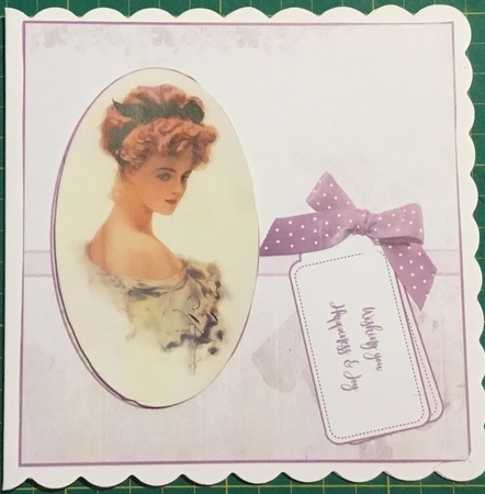 Vintage Oval sheet Lilac by Angela Riley