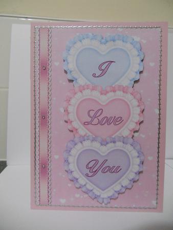I Love You Quick Card with Decoupage by Angela Riley