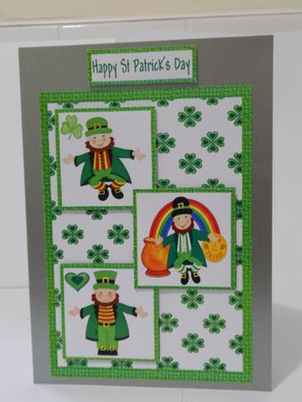 Three Squares - St Patrick's Day by Angela Riley
