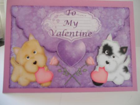 Valentine Envelope Card Front by Angela Riley