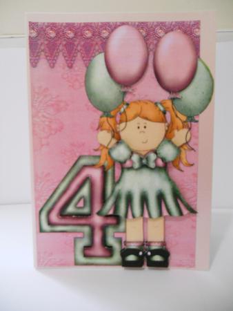 4th Birthday Girl by Angela Riley