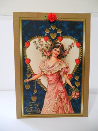 Vintage Valentines Day Decoupage Topper by Angela Riley