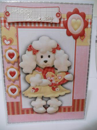 Little Love Poodle in Frame by Angela Riley