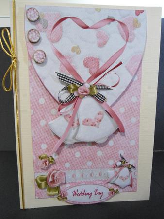 Wedding Bells Envelope Card Front by Angela Riley
