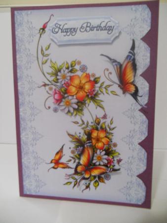 Lace, Flowers and Butterflies by Angela Riley