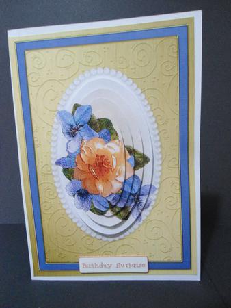 Flowers & Pearls Quick Card with Pyramage by Angela Riley