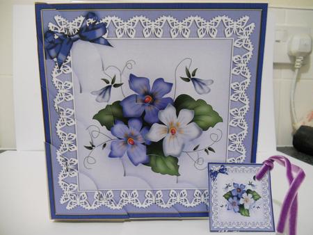8 x 8 Pretty Viola Scalloped Corner Kit by Angela Riley