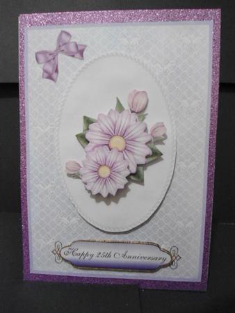 Lilac Daisies - 25th Anniversary by Angela Riley