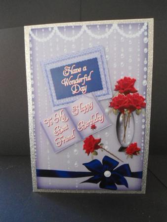 Blue Pearls and Roses by Angela Riley