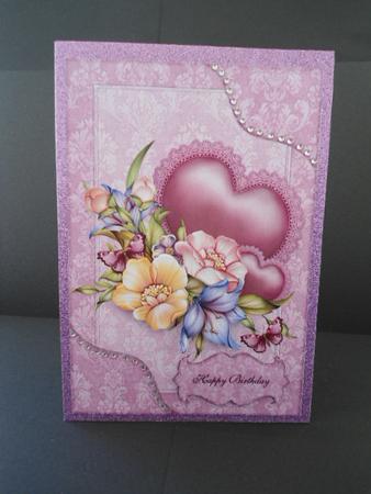 Floral Card Front by Angela Riley