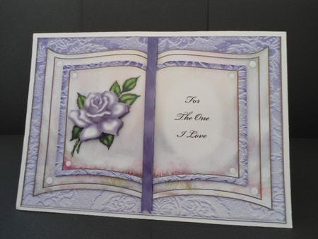 Lavender Rose - for the One I Love - Book Sheet by Angela Riley