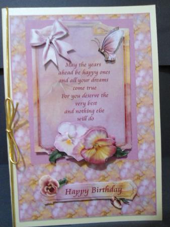 Birthday Pansies by Angela Riley