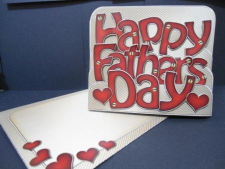 3D Fathers Day Metallic Pop Out Word Card Kit by Angela Riley