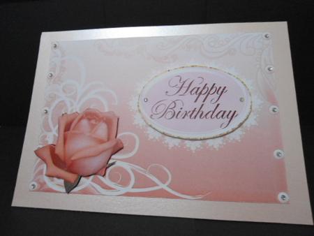 Rose & Swirls Various Occasions Topper 1 by Angela Riley