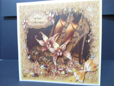 Shoenique 8x8 Topper & Decoupage by Angela Riley