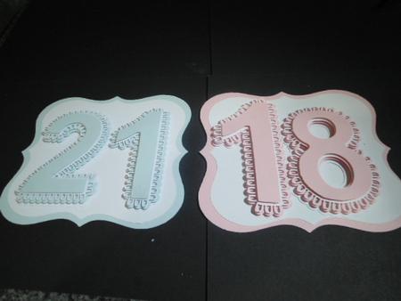 18th & 21st Scalloped Layered Cards by Angela Riley