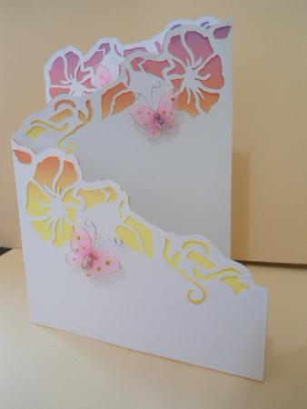 Morning Glory Z Fold Card by Angela Riley