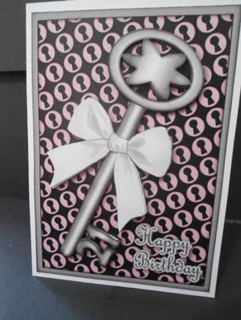 21st Birthday Key Decoupage by Angela Riley