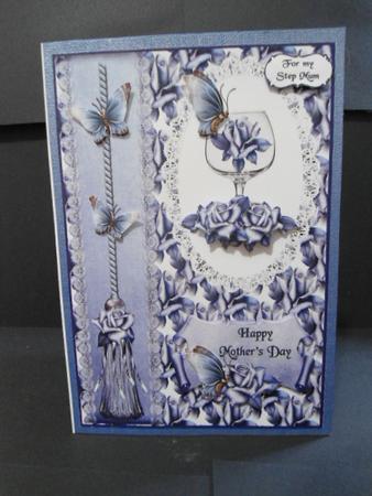 Blue Blooms One by Angela Riley